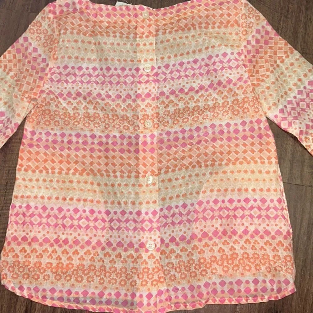 Crewcuts (J Crew) Girls Colorful Top, Size 6/7